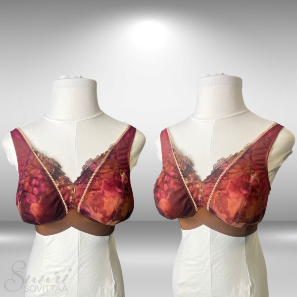 Cashmerette Loftus Bralette Kit - Wine Floral Lace - Image 6